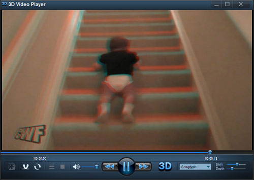 3d video player program screenshot