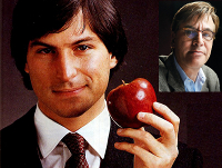 Steve Jobs with apple picture preview